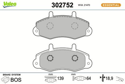 SET PLACUTE FRANA FRANA DISC VALEO 302752