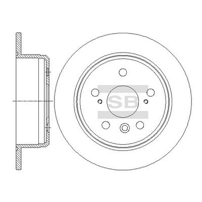 Тормозной диск Hi-Q SD4074 для TOYOTA SCEPTER
