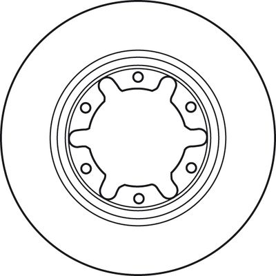 Brake disc Voor Links/Rechts past: AUDI 80 B4 NISSAN PATROL GR V 2.0-4.8 09.91-