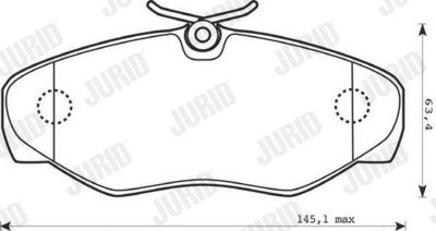 BREMSBELAGSATZ SCHEIBENBREMSE JURID 573058J 1