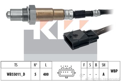 Лямбда-зонд KW 498 504 для FIAT TALENTO