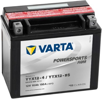 Стартерная аккумуляторная батарея VARTA 510012009A514 для HONDA VTR