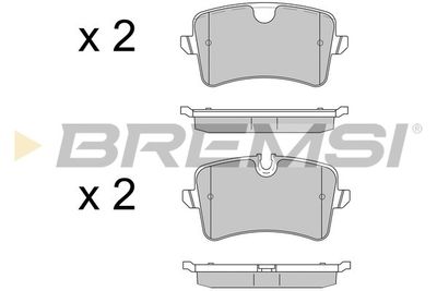 Комплект тормозных колодок, дисковый тормоз BREMSI BP3502 для AUDI A7