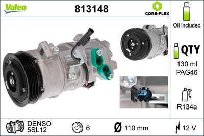 VALEO Compressor, airconditioning VALEO CORE-FLEX (813148)