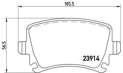 Комплект тормозных колодок, дисковый тормоз P 85 073
