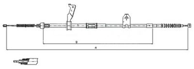 Håndbremsekabel METZGER 17.1482