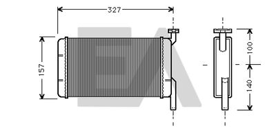 Теплообменник, отопление салона EACLIMA 45C07001 для BMW M1