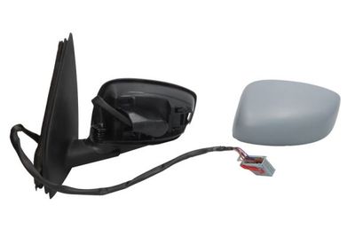 Zijspiegel Links (elektrisch, asferisch, met verwarming, under-coated, met temperatuursensor) past: FIAT STILO 10.01-08.08