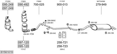 Układ wydechowy BOSAL SYS01019