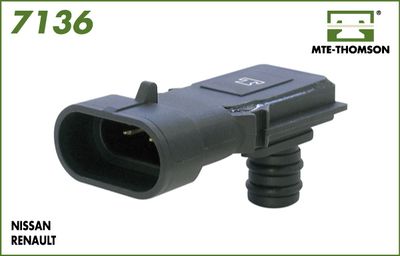 Czujnik, ciśnienie w kolektorze dolotowym MTE-THOMSON 7136