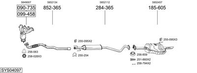 ABGASANLAGE BOSAL SYS04097