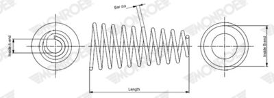 FAHRWERKSFEDER MONROE SP4587 1