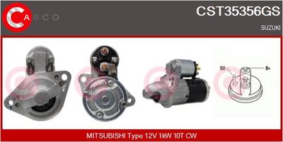 Стартер CASCO CST35356GS для SUZUKI SWIFT