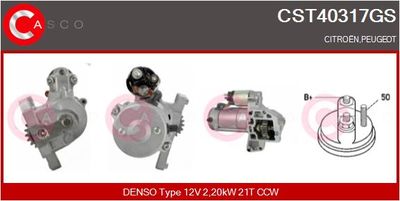 Стартер CASCO CST40317GS для CITROËN C6