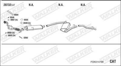 Изпускателна система WALKER FOK014799