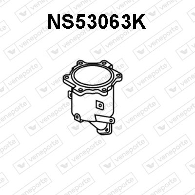 Катализатор VENEPORTE NS53063K для NISSAN NOTE