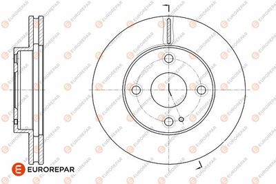 EUROREPAR 1642756080 Тормозные диски  для MAZDA 323 F V (BA) 1.5 16V
