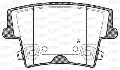 Комплект тормозных колодок, дисковый тормоз OPEN PARTS BPA1127.08 для CHRYSLER 300C