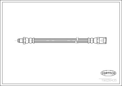 Тормозной шланг CORTECO 19026435 для IVECO DAILY