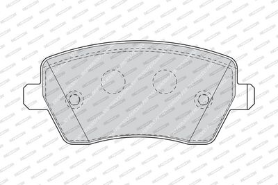 BREMSBELAGSATZ SCHEIBENBREMSE FERODO FDB1617 1