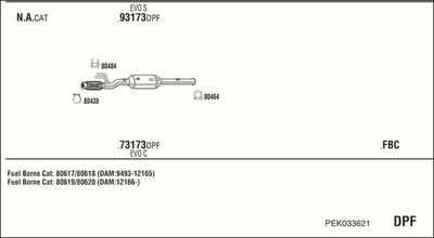 Układ wydechowy WALKER PEK033621