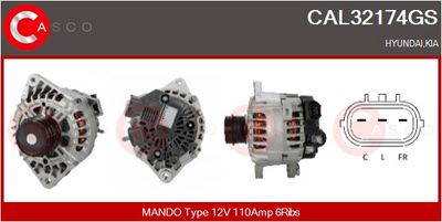 GENERATOR / ALTERNATOR CASCO CAL32174GS