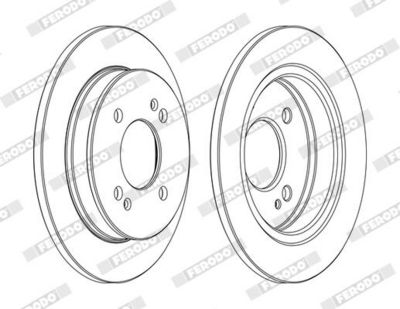 BREMSSCHEIBE FERODO DDF1793C 2