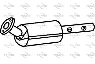 Filtr sadzy / filtr cząstek stałych, układ wydechowy FENNO P9947DPF