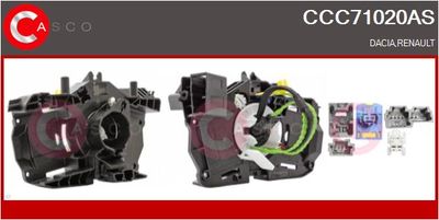 Витая пружина, подушка безопасности CASCO CCC71020AS для RENAULT LOGAN/STEPWAY