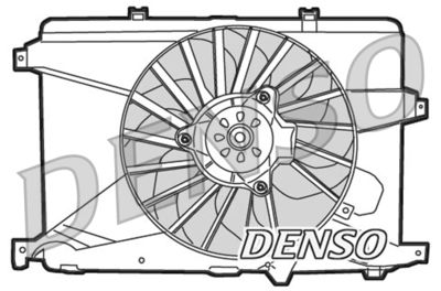 Вентилятор, охлаждение двигателя DENSO DER01014 для ALFA ROMEO 159