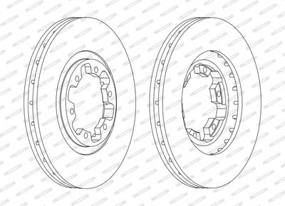 спирачен диск FERODO DDF1626C