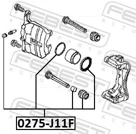 Repair Kit, brake caliper 0275-J11F