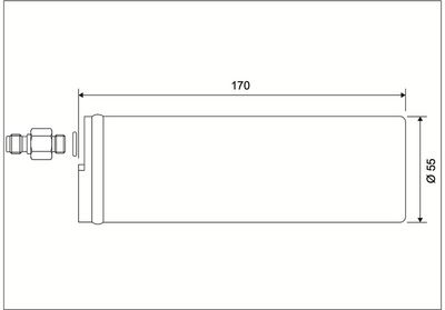 изсушител, климатизация VALEO 596792