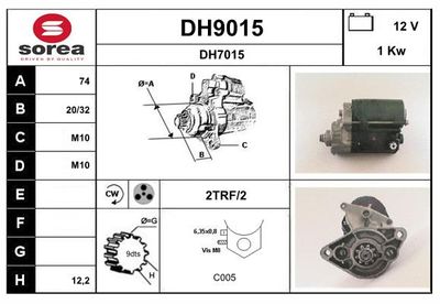 STARTER SNRA DH9015