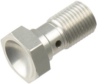 Remleiding bout M10x1, kleur: Zilver, (PL) Liczba otworów przepływowych: 1
