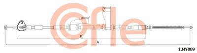 Тросик, cтояночный тормоз COFLE 1.HY009 для HYUNDAI i10