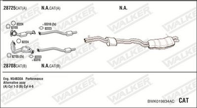 Изпускателна система WALKER BWK019834AC