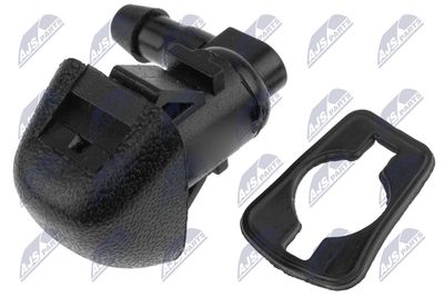 Plovimo skysčio purkštukas, priekinis langas