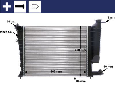 RADIATOR RACIRE MOTOR MAHLE CR478000S