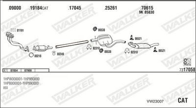 Изпускателна система WALKER VW23007
