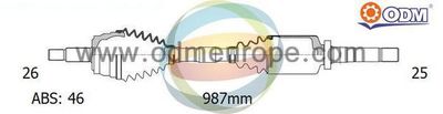 Multiparts 18-222201 Сальник півосі  для DODGE STRATUS (Додж Стратус)