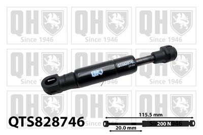газов амортисьор, покрив QUINTON HAZELL QTS828746