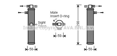 Осушитель, кондиционер AVA QUALITY COOLING PRD065 для PORSCHE 911