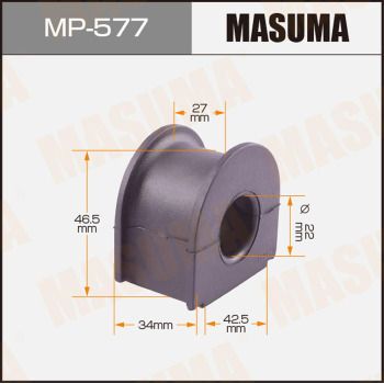 Втулка, стабилизатор MASUMA MP-577 для HYUNDAI PONY