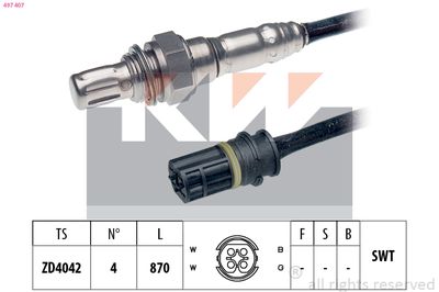 Sonda lambda KW 497 407