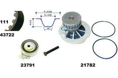 SET POMPA APA + CUREA DINTATA