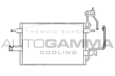 AUTOGAMMA 103523 Радиатор кондиционера  для OPEL MERIVA A вэн (X03) 1.6 16V (E75)