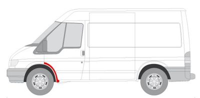Fender reparatieset Voor Links (Achter) past: FORD TRANSIT V 01.00-05.06