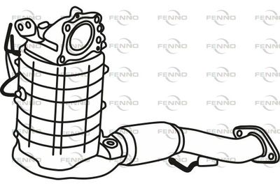 Filtr sadzy / filtr cząstek stałych, układ wydechowy FENNO SH332050X