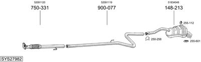 SISTEM DE ESAPAMENT BOSAL SYS27982